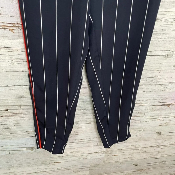 Ettitwe Anthropologie blue striped pants red xs - Picture 2 of 15